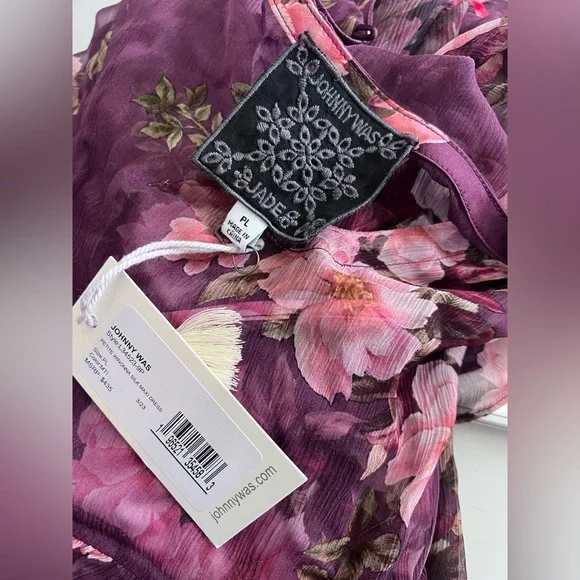 JOHNNY WAS WINONNA SILK MAXI DRESS - Picture 5 of 8